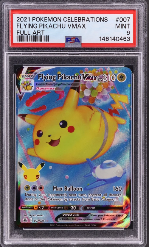 2021 Pokemon Celebrations #007 Full Art / Flying Pikachu Vmax
