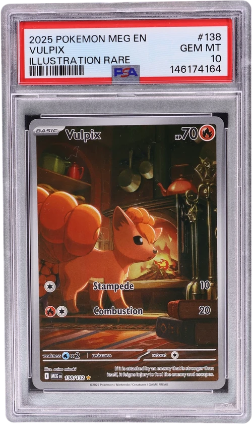 2025 Pokemon Meg En-Mega Evolution #138 Vulpix Illustration Rare