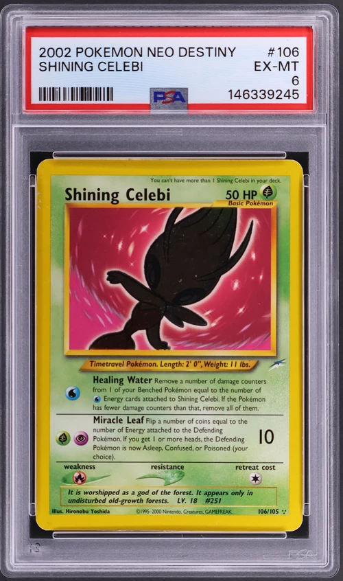 2002 Pokemon Neo Destiny #106 Shining Celebi