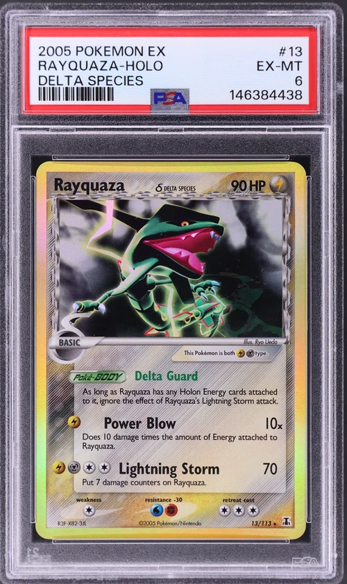 2005 Pokemon Ex Delta Species #13 Rayquaza-Holo