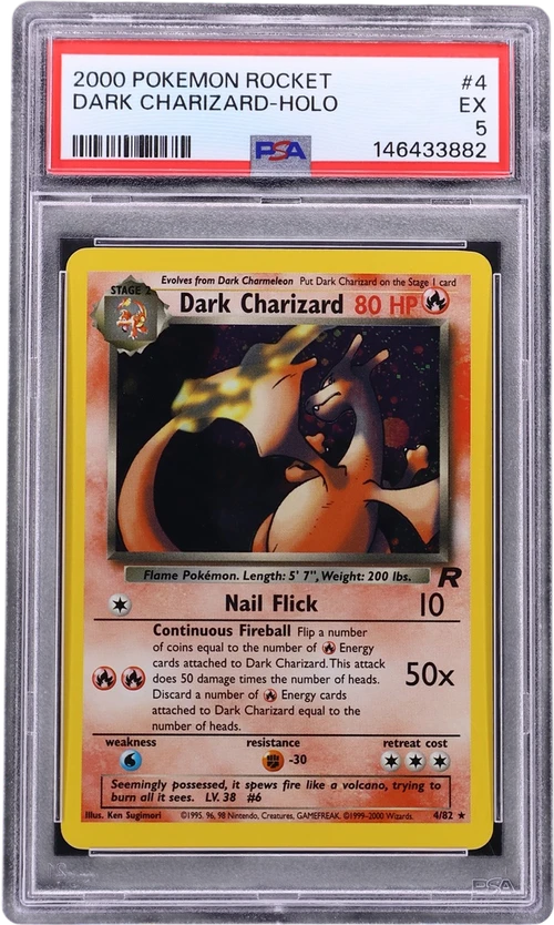 2000 Pokemon Rocket #4 Dark Charizard-Holo