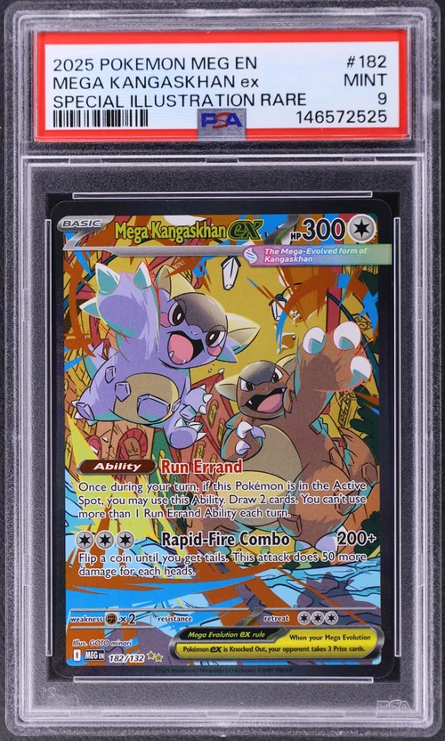 2025 Pokemon Meg En-Mega Evolution #182 Mega Kangaskhan Ex Special Illustration Rare
