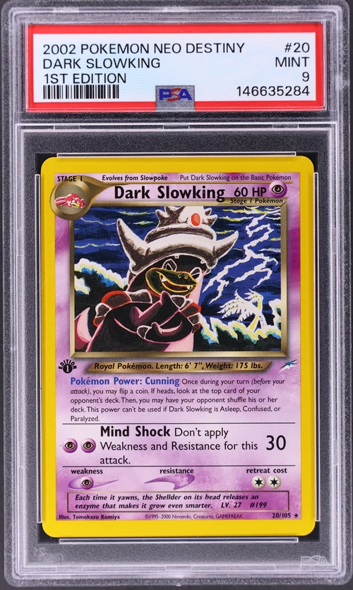 2002 Pokemon Neo Destiny #20 Dark Slowking 1st Edition