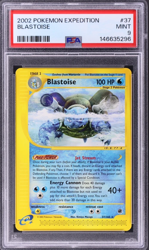 2002 Pokemon Expedition #37 Blastoise