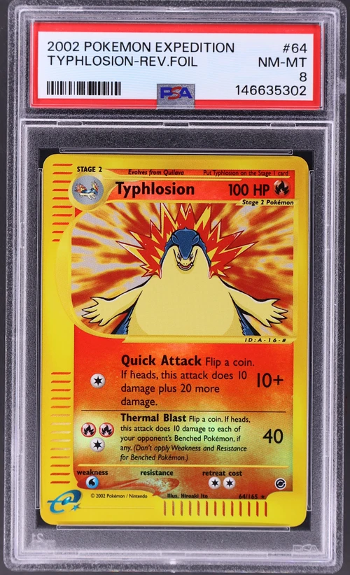 2002 Pokemon Expedition #64 Typhlosion-Reverse Foil