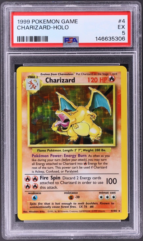 1999 Pokemon Game #4 Charizard-Holo