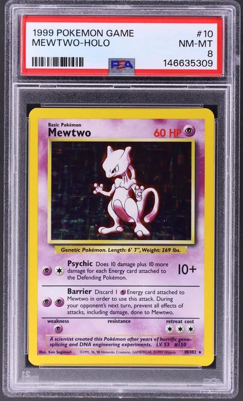 1999 Pokemon Game #10 Mewtwo-Holo