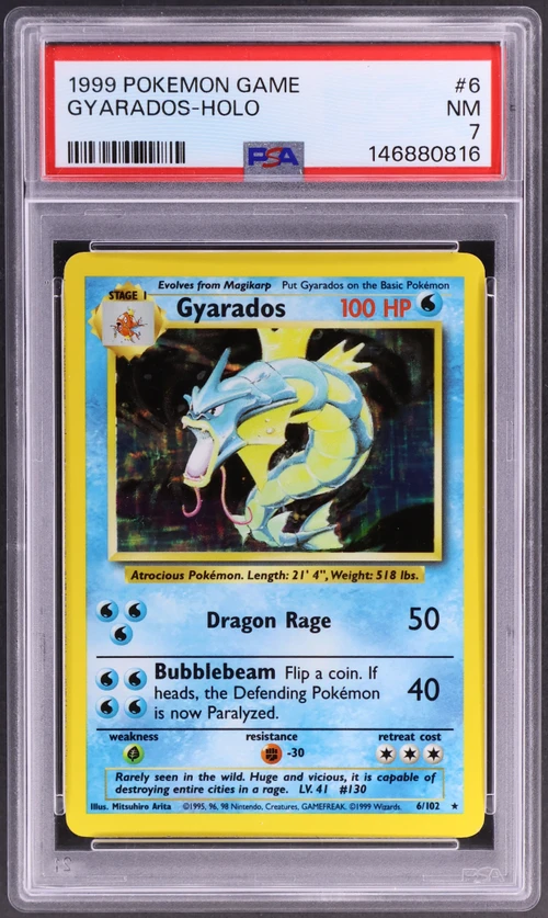 1999 Pokemon Game #6 Gyarados-Holo