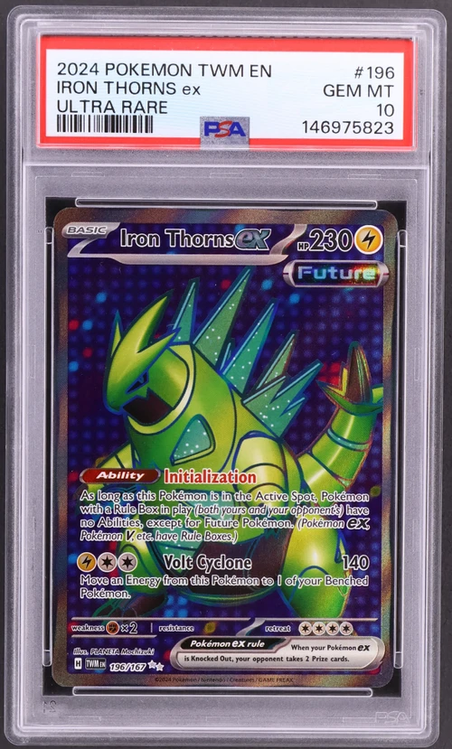 2024 Pokemon Twm En-Twilight Masquerade #196 Iron Thorns Ex Ultra Rare