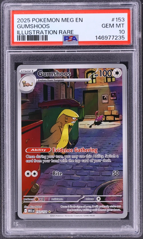 2025 Pokemon Meg En-Mega Evolution #153 Gumshoos Illustration Rare