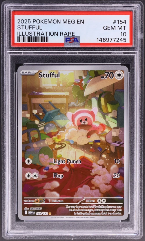 2025 Pokemon Meg En-Mega Evolution #154 Stufful Illustration Rare