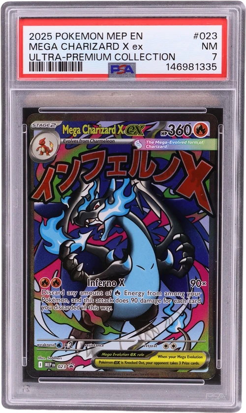 2025 Pokemon Mep En-Me Black Star Promo #023 Mega Charizard X Ex Mega Charizard X Ex Ultra-Premium Collection