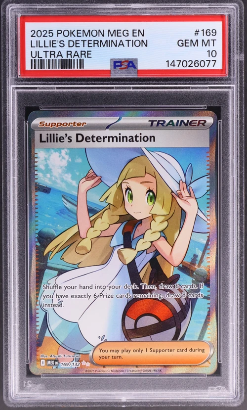 2025 Pokemon Meg En-Mega Evolution #169 Lillie's Determination Ultra Rare