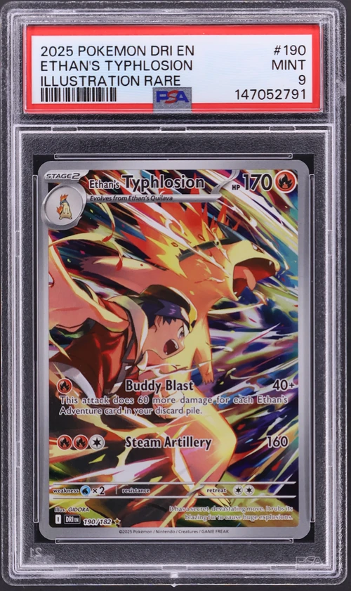 2025 Pokemon Dri En-Destined Rivals #190 Ethan's Typhlosion Illustration Rare