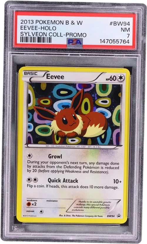 2013 Pokemon Black & White Promo #BW94 Eevee-Holo Sylveon Collection