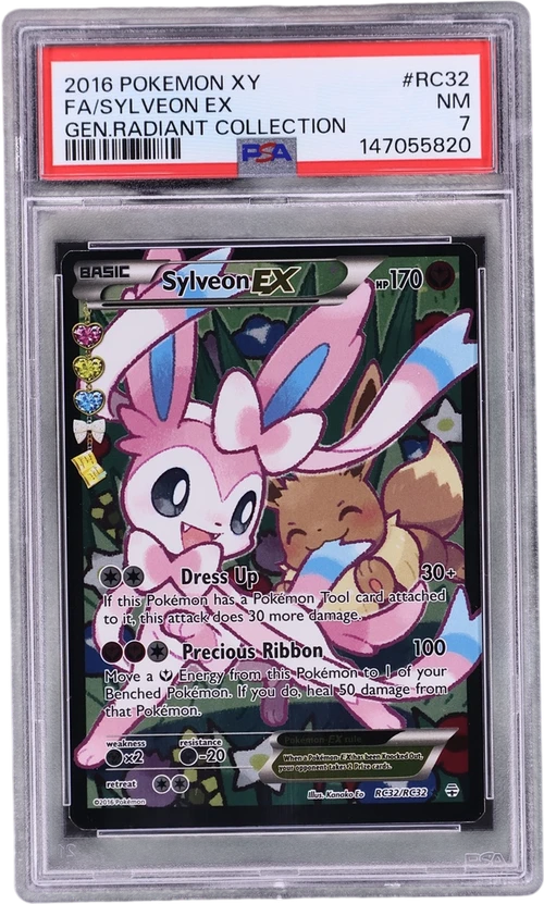 2016 Pokemon Xy Generations Radiant Collection #RC32 Full Art / Sylveon Ex
