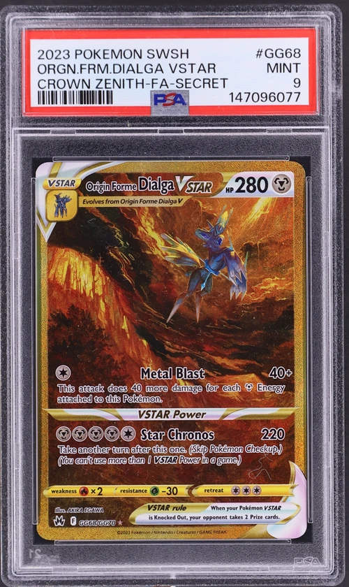 2023 Pokemon Sword and Shield Crown Zenith #GG68 Full Art / Origin Forme Dialga Vstar Secret