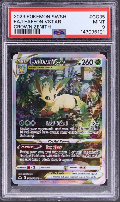 2023 Pokemon Sword and Shield Crown Zenith #GG35 Full Art / Leafeon Vstar
