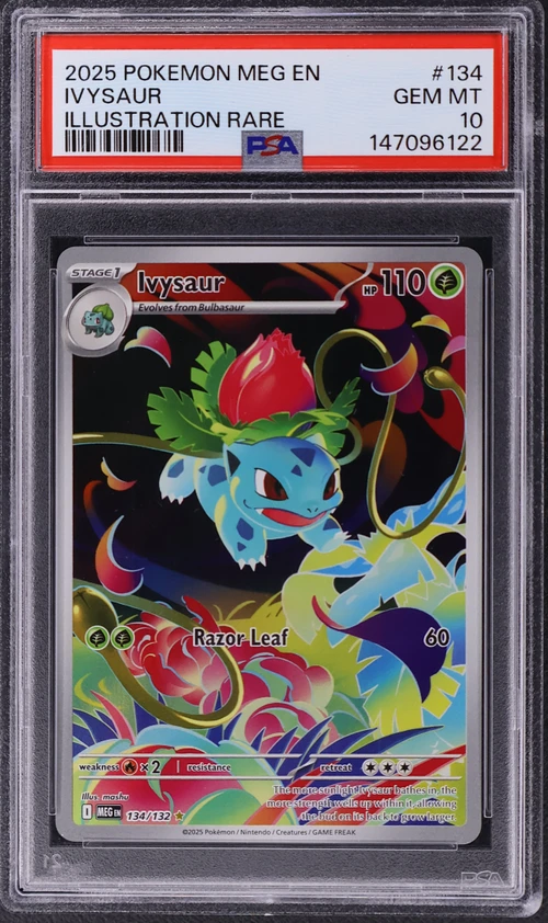 2025 Pokemon Meg En-Mega Evolution #134 Ivysaur Illustration Rare