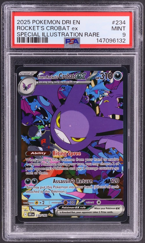 2025 Pokemon Dri En-Destined Rivals #234 Team Rocket's Crobat Ex Special Illustration Rare