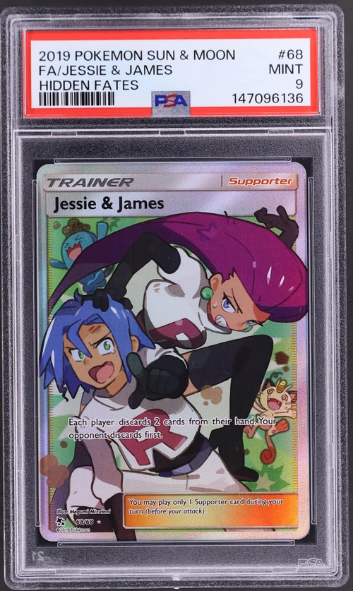 2019 Pokemon Sun & Moon Hidden Fates #68 Full Art / Jessie & James