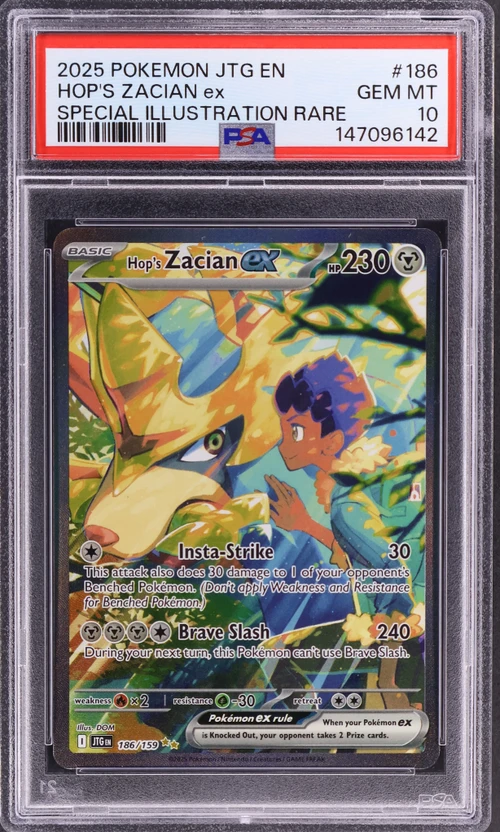 2025 Pokemon Jtg En-Journey Together #186 Hop's Zacian Ex Special Illustration Rare