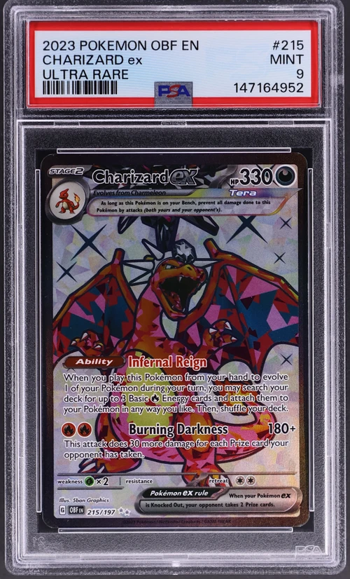 2023 Pokemon Obf En-Obsidian Flames #215 Charizard Ex Ultra Rare