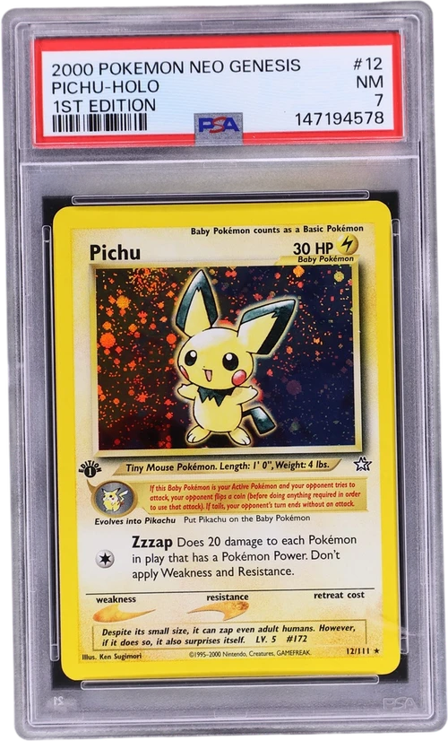 2000 Pokemon Neo Genesis 1st Edition #12 Pichu-Holo