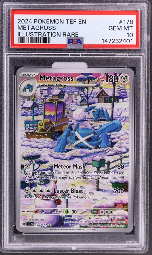 2024 Pokemon Tef En-Temporal Forces #178 Metagross Illustration Rare