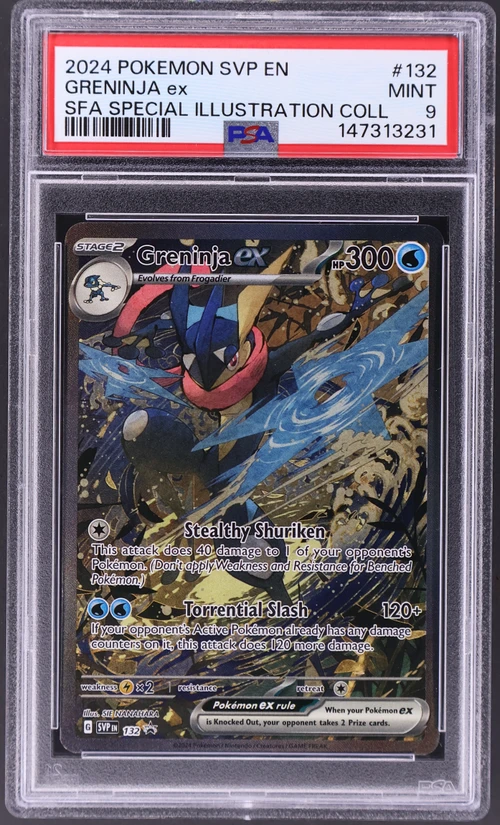 2024 Pokemon Svp En-Sv Black Star Promo #132 Greninja Ex Shrouded Fable Special Illustration Collection
