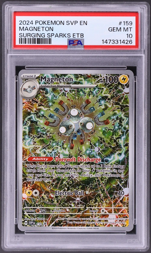 2024 Pokemon Svp En-Sv Black Star Promo #159 Magneton Surging Sparks Elite Trainer Box
