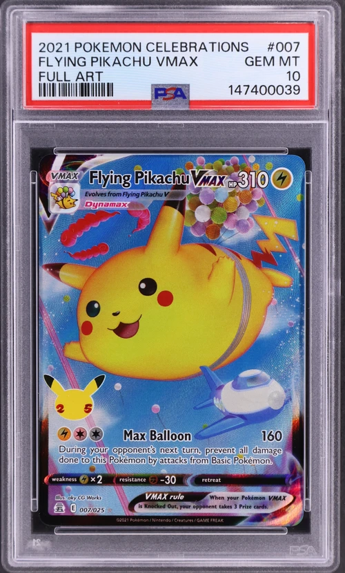 2021 Pokemon Celebrations #007 Full Art / Flying Pikachu Vmax