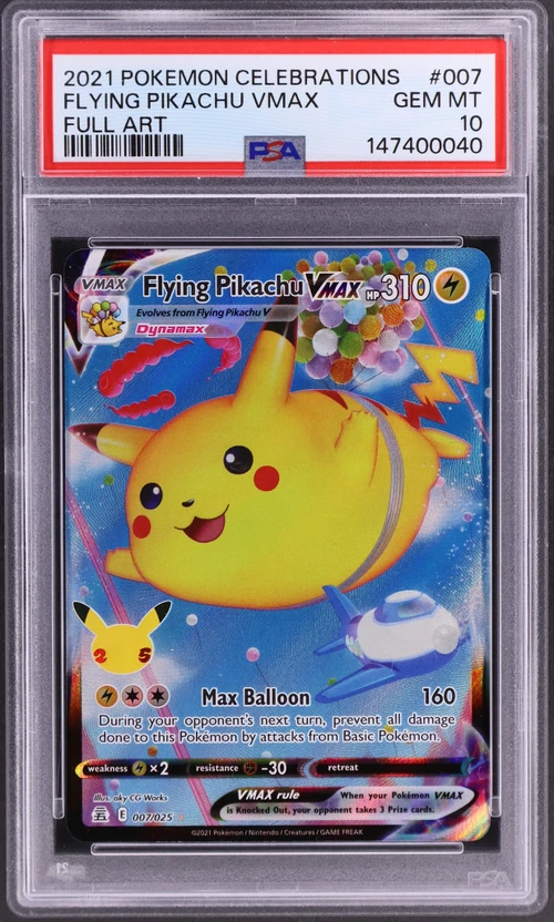 2021 Pokemon Celebrations #007 Full Art / Flying Pikachu Vmax
