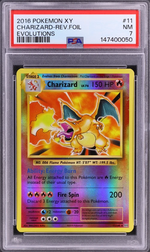 2016 Pokemon Xy Evolutions #11 Charizard-Reverse Foil