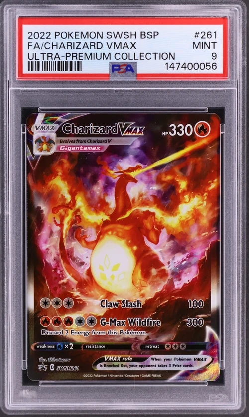 2022 Pokemon Swsh Black Star Promo #261 Full Art / Charizard Vmax Sword & Shield Ultra-Premium Collection-Charizard