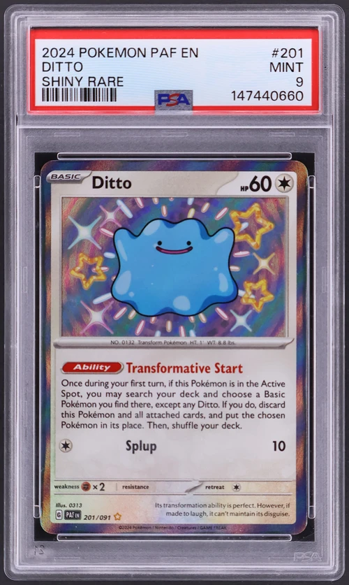 2024 Pokemon Paf En-Paldean Fates #201 Ditto Shiny Rare