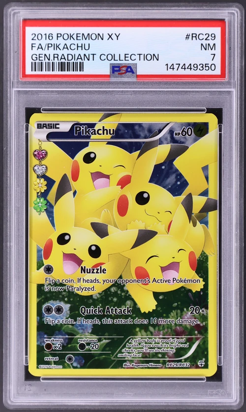 2016 Pokemon Xy Generations Radiant Collection #RC29 Full Art / Pikachu