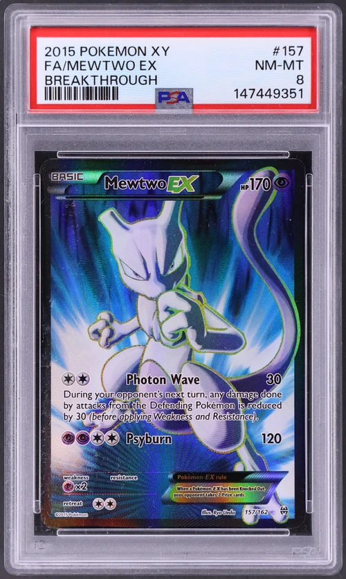2015 Pokemon Xy Breakthrough #157 Full Art / Mewtwo Ex