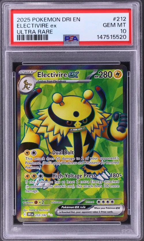 2025 Pokemon Dri En-Destined Rivals #212 Electivire Ex Ultra Rare