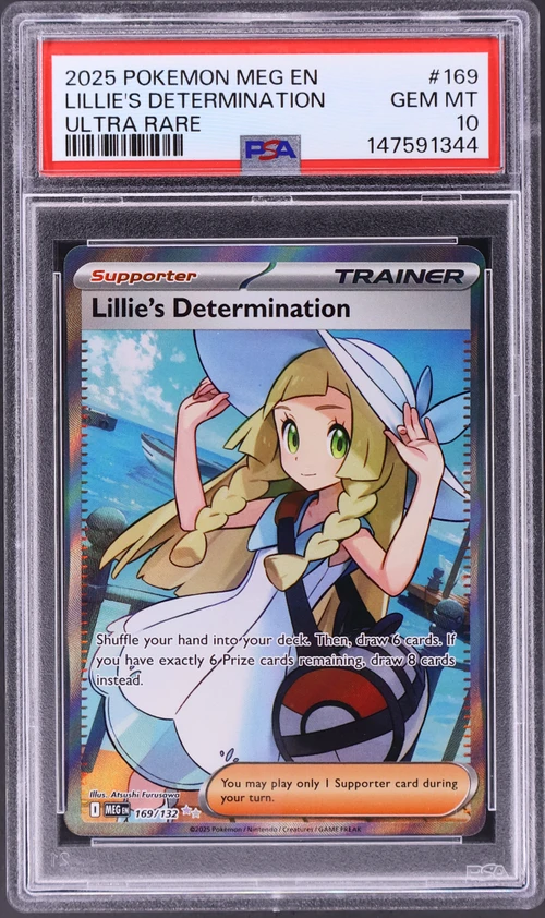 2025 Pokemon Meg En-Mega Evolution #169 Lillie's Determination Ultra Rare