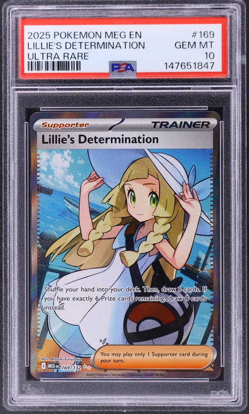 2025 Pokemon Meg En-Mega Evolution #169 Lillie's Determination Ultra Rare