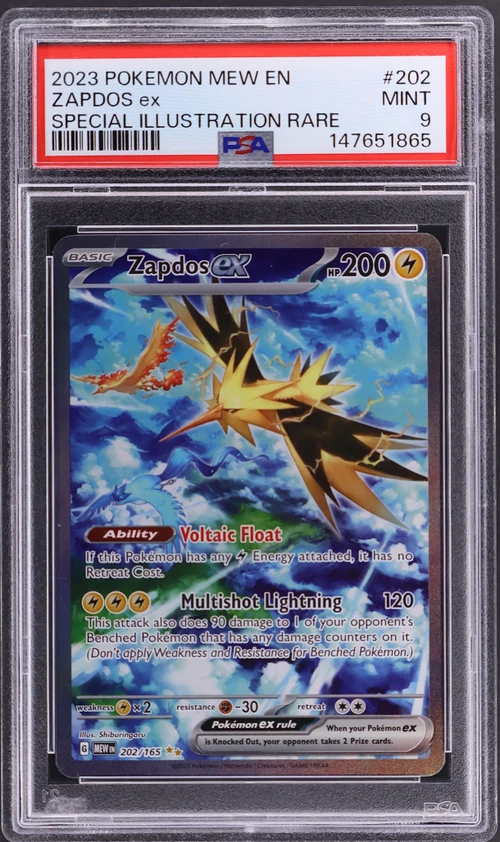 2023 Pokemon Mew En-151 #202 Zapdos Ex Special Illustration Rare