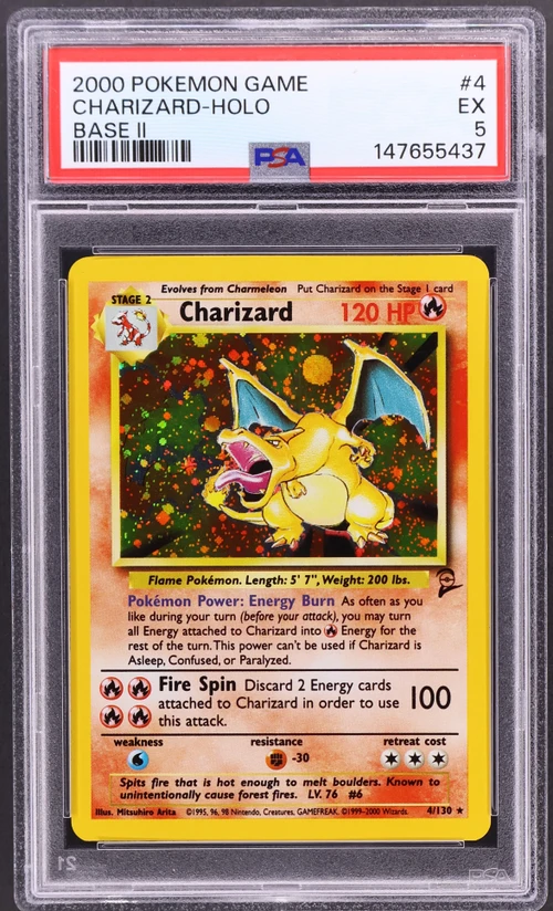 2000 Pokemon Game Base II #4 Charizard-Holo