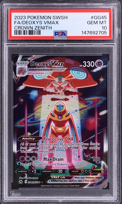 2023 Pokemon Sword and Shield Crown Zenith #GG45 Full Art / Deoxys Vmax