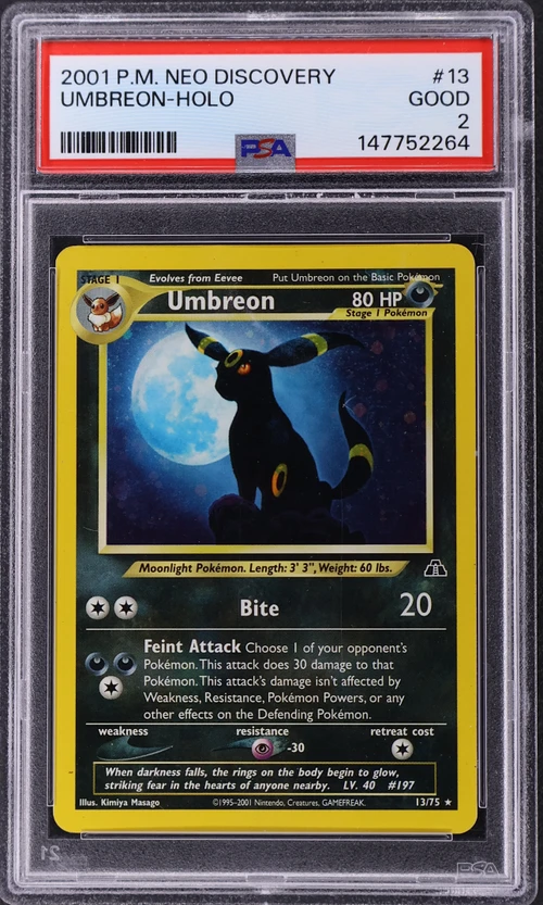 2001 Pokemon Neo Discovery #13 Umbreon-Holo
