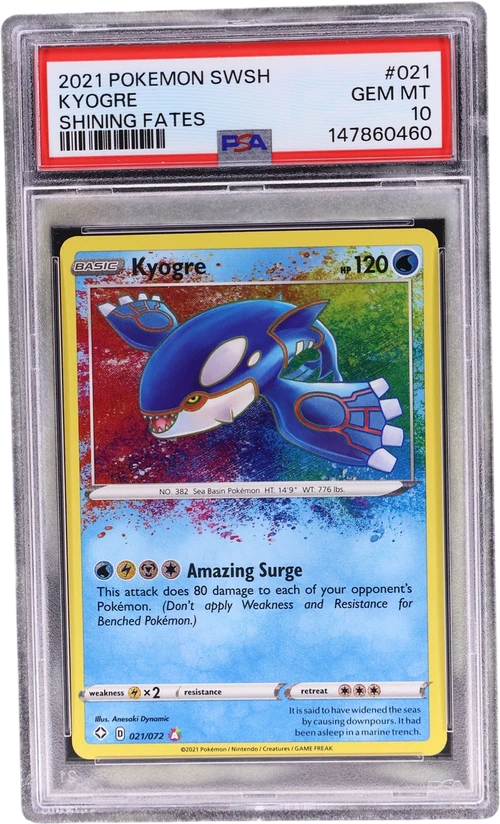 2021 Pokemon Sword & Shield Shining Fates #021 Kyogre