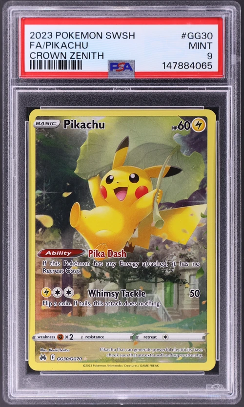2023 Pokemon Sword and Shield Crown Zenith #GG30 Full Art / Pikachu