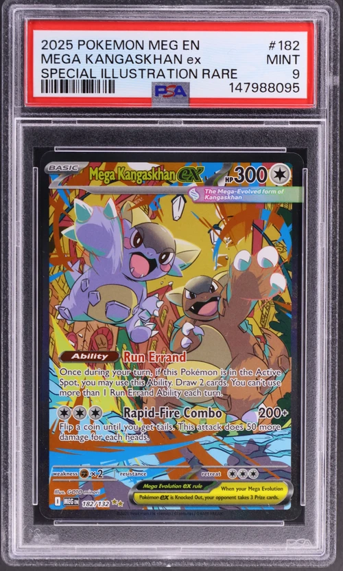 2025 Pokemon Meg En-Mega Evolution #182 Mega Kangaskhan Ex Special Illustration Rare