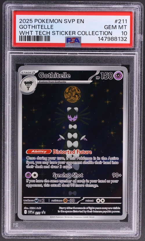 2025 Pokemon Svp En-Sv Black Star Promo #211 Gothitelle White Flare Tech Sticker Collection
