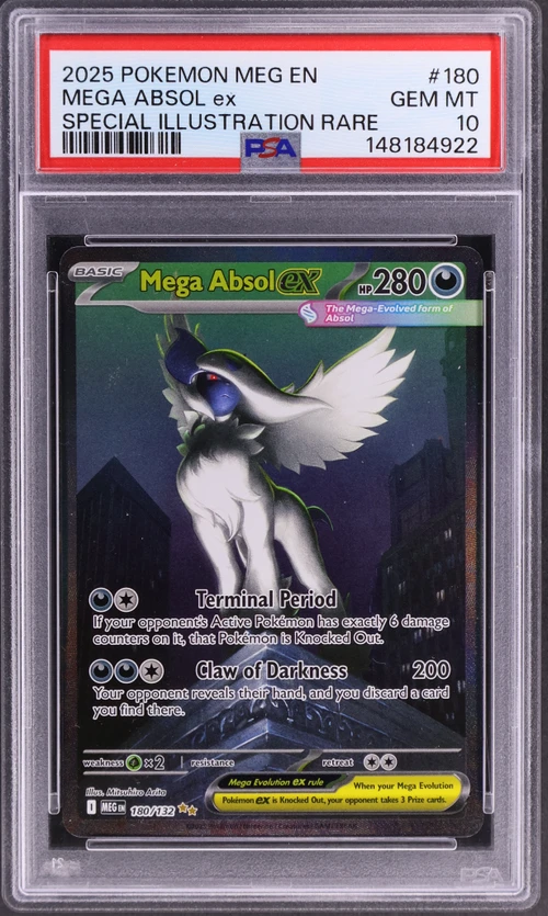2025 Pokemon Meg En-Mega Evolution #180 Mega Absol Ex Special Illustration Rare